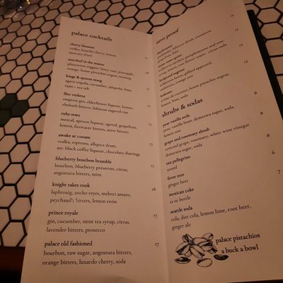 Menu photo 7 Palace Kitchen Seattle, WA Menu photo 7 Palace Kitchen Seattle, WA