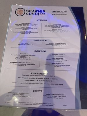 Menu photo 4 Seawhip Sushi Bar Dunedin, FL Menu photo 4 Seawhip Sushi Bar Dunedin, FL