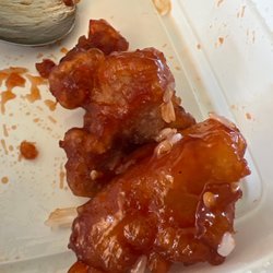 New Number One - C8. Sesame Chicken Combo Platter It was so good that I forgot to take a picture lol