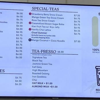 RareTea - Menu - Bubble Tea Near Me - Fresno, California