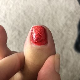 Nail Polish not covering entire nail. July 2021