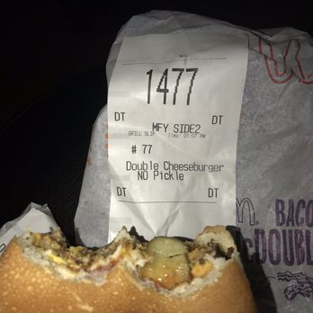 McDonald's - No Pickles and look what I get on my food they even put the paper on and still can't do there job right. - Fast Food Near Me - Macomb, Michigan McDonald's - No Pickles and look what I get on my food they even put the paper on and still can't do there job right. - Fast Food Near Me - Macomb, Michigan