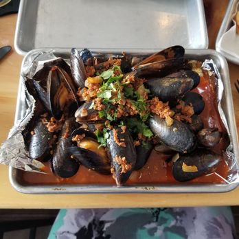 Lupe's 55 Cantina - Chori mussels - ALWAYS delicious! - Mexican Near Me - Hampton, New Hampshire