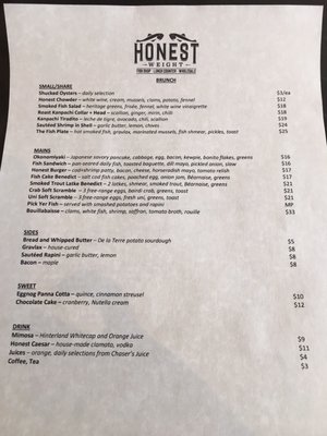 Menu photo 5 Honest Weight Toronto, ON Menu photo 5 Honest Weight Toronto, ON
