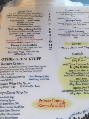 Menu photo 2 Aunt Jenny's Catfish Restaurant Ocean Springs, MS Menu photo 2 Aunt Jenny's Catfish Restaurant Ocean Springs, MS