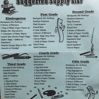 Josh Stevens Elementary School - Supply list 2017 - Elementary Schools Near Me - Henderson, Nevada