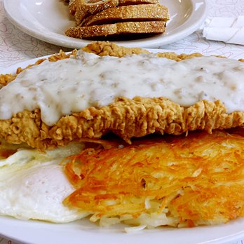 Chase's Diner - Chicken fried steak breakfast platter, $12.99 - Diners Near Me - Chandler, Arizona