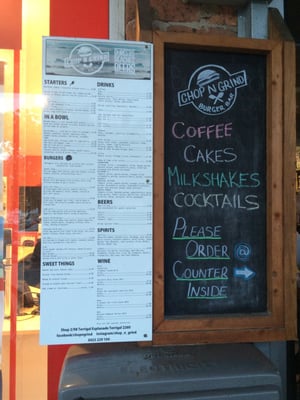 Menu photo 2 Chop N Grind Terrigal, NSW Menu photo 2 Chop N Grind Terrigal, NSW