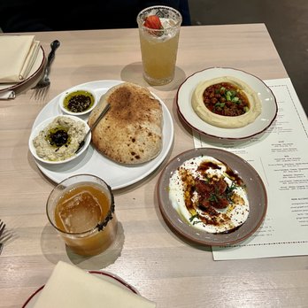 Safta - Hummus Lamb Ragu, Whipped Feta, and baba ganoush. - Middle Eastern Near Me - Denver, Colorado Safta - Hummus Lamb Ragu, Whipped Feta, and baba ganoush. - Middle Eastern Near Me - Denver, Colorado