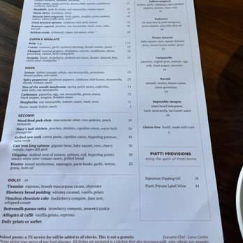 Piatti - Menu - Italian Near Me - Sacramento, California