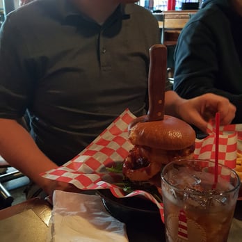 Zef's Lighthouse Tavern - Roadhouse burger and my 23 yr old son conquered it with an order of fries. - Sports Bars Near Me - Fair Haven, Michigan Zef's Lighthouse Tavern - Roadhouse burger and my 23 yr old son conquered it with an order of fries. - Sports Bars Near Me - Fair Haven, Michigan