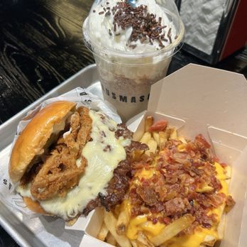 Hausmash - Soulful Truffle smash burger, cheddar + bacon fries, and nutella shake - Burgers Near Me - Weston, Florida Hausmash - Soulful Truffle smash burger, cheddar + bacon fries, and nutella shake - Burgers Near Me - Weston, Florida