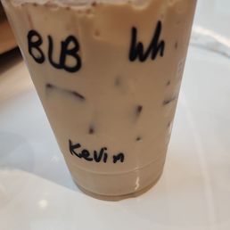 Blackberry latte