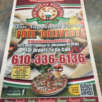 Potsy Pizza - Pizza Near Me - Allentown, Pennsylvania