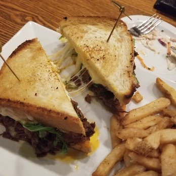 Paragon Tap & Table - Short rib grilled cheese, gotta love that cheese pull. - New American Near Me - Clark, New Jersey Paragon Tap & Table - Short rib grilled cheese, gotta love that cheese pull. - New American Near Me - Clark, New Jersey