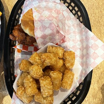 The Bird - Spicy Chicken Biscuit with Tots - Chicken Shop Near Me - San Francisco, California The Bird - Spicy Chicken Biscuit with Tots - Chicken Shop Near Me - San Francisco, California