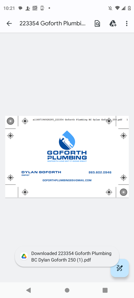 Slide of Goforth Plumbing