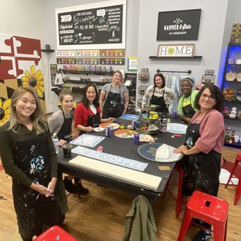 Hammer & Stain - Group pic - Paint & Sip Near Me - Rockville, Maryland Hammer & Stain - Group pic - Paint & Sip Near Me - Rockville, Maryland
