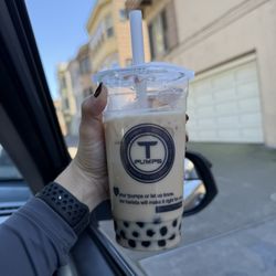 Tpumps - Caramel cookie dough milk tea