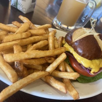 Sparky's Landing - Cheese burger and fries - Steakhouses Near Me - Mount Shasta, California