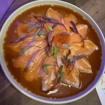 X Sushi - Salmon Carpaccio appetizer - Sushi Bars Near Me - Winter Garden, Florida X Sushi - Salmon Carpaccio appetizer - Sushi Bars Near Me - Winter Garden, Florida