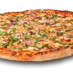 Deluxe - Pepperoni, Italian Sausage, Red Onion, Green Pepper, Fresh Mushroom & Extra Cheese