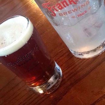 Frankenmuth Brewery - 4 ounce beer glasses are perfect for trying new beers without ordering a full glass! - American Near Me - Frankenmuth, Michigan Frankenmuth Brewery - 4 ounce beer glasses are perfect for trying new beers without ordering a full glass! - American Near Me - Frankenmuth, Michigan