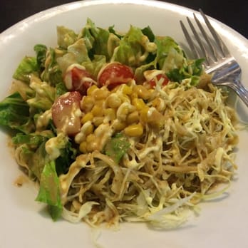 Fusion House - Salad - I'd ask for sauce on the side because it's smothered w/ sauce. - Asian Fusion Near Me - Kanab, Utah