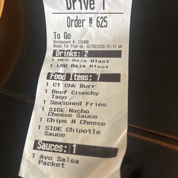 Taco Bell - Receipt - Fast Food Near Me - Knoxville, Tennessee Taco Bell - Receipt - Fast Food Near Me - Knoxville, Tennessee