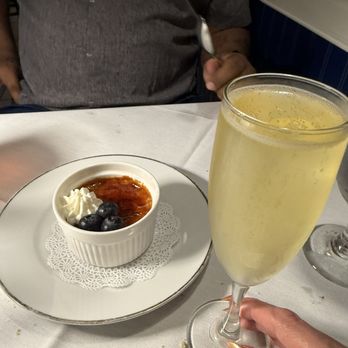 Bleu Rendezvous French Bistro - Bday dessert Crème Brulée - French Near Me - Sanibel, Florida Bleu Rendezvous French Bistro - Bday dessert Crème Brulée - French Near Me - Sanibel, Florida