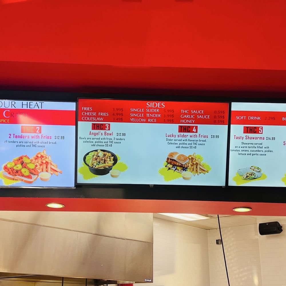 Tennessee Hot Chicken - Menu board, simple, and straightforward. - Chicken Shop Near Me - Los Angeles, California