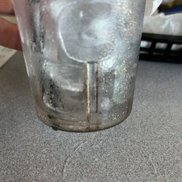 A nasty cup that wasn't washed before served to me. A nasty cup that wasn't washed before served to me.