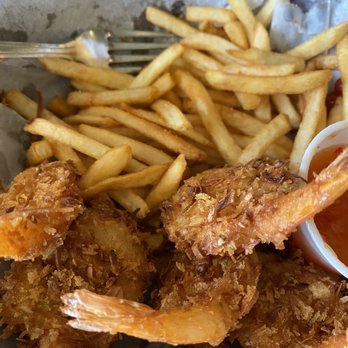 Coconut's Fish Cafe - Kamaole - Coconut Shrimp and fries - Seafood Near Me - Kihei, Hawaii