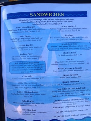 Menu photo 1 Scuttlebutt Restaurant and Marina Cobb Island, MD Menu photo 1 Scuttlebutt Restaurant and Marina Cobb Island, MD