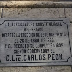 Monumento a Manuel Cepeda Peraza - Placa conmemorativa del monumento