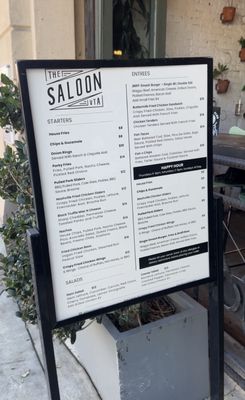 Menu photo 1 The Saloon Ventura Ventura, CA Menu photo 1 The Saloon Ventura Ventura, CA