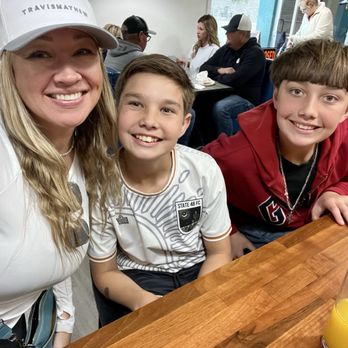 Salt & Pepper - My boys and I waiting for breakfast! Great service in there. - Breakfast & Brunch Near Me - Prescott, Arizona