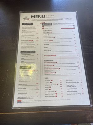 Menu photo 1 All About Pho Fullerton, CA Menu photo 1 All About Pho Fullerton, CA