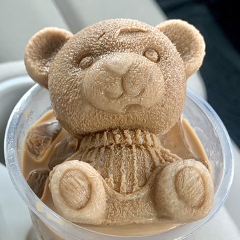 Leafy - Close up of the teddy (poor bear had a small forehead dent :( did not melt very quickly, which is good) - Asian Fusion Near Me - Pembroke Pines, Florida Leafy - Close up of the teddy (poor bear had a small forehead dent :( did not melt very quickly, which is good) - Asian Fusion Near Me - Pembroke Pines, Florida