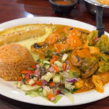 Vallarta Mexican grill - Granny plate (the shrimp were tender) - Tex-Mex Near Me - Bay City, Texas