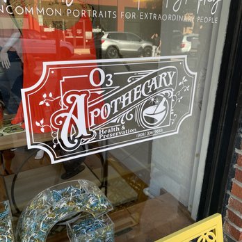 O3 Apothecary - Storefront sign - Saunas Near Me - McKinney, Texas