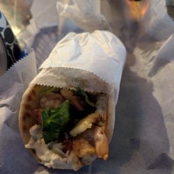Keywest Bar - Shrimp gyro, tasty. (asked for no feta but there was feta)