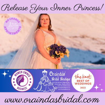 JULY SUPER SALE! Come See Orainda Today! - Orainda's Bridal Boutique offers Casablanca Bridal, Madison James, Allure Romance, Kenneth
Winston, Ella Rosa & More! No Charge Appts. JULY SUPER SALE! Come See Orainda Today! - Orainda's Bridal Boutique offers Casablanca Bridal, Madison James, Allure Romance, Kenneth
Winston, Ella Rosa & More! No Charge Appts.