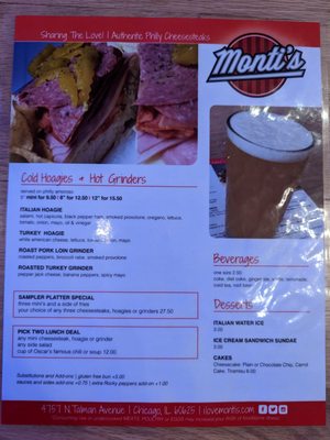 Menu photo 3 Monti's Chicago, IL Menu photo 3 Monti's Chicago, IL