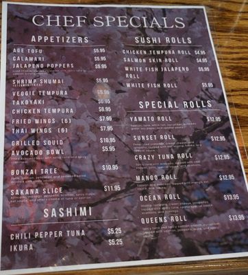Menu photo 2 Yamato Houston, TX
