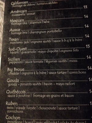 Menu photo 4 Micro-Brasserie le Brouemont Bromont, QC Menu photo 4 Micro-Brasserie le Brouemont Bromont, QC