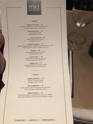 Menu photo 3 Osteria MKT Montreal, QC