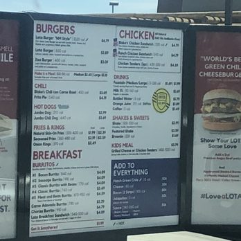 Blake's Lotaburger - Menu - Burgers Near Me - Bernalillo, New Mexico