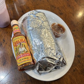 Mama's Egg House - Cholula bottle for scale for the burrito - Breakfast & Brunch Near Me - Idyllwild, California Mama's Egg House - Cholula bottle for scale for the burrito - Breakfast & Brunch Near Me - Idyllwild, California