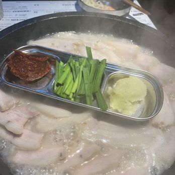 Dawa Kitchen - Garlic su yuk- sous vide pork belly. Highly recommend - Korean Near Me - Garden Grove, California